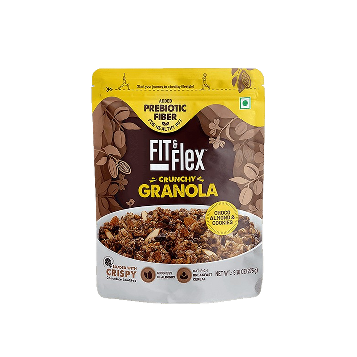 Fit & Flex Granola czekoladowo-migdałowa z ciasteczkami (KUP 1, DOSTANIESZ 1 GRATIS)