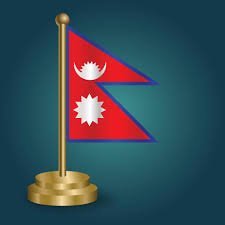 Nepal Desk Flag