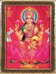 Framed Goddess Lakshmi Poster